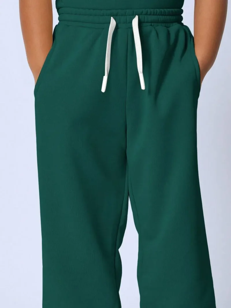 Drawstring Sweatpants Smwn Letter Print Outfit Active Wear