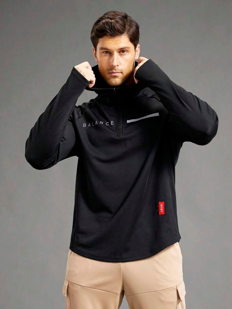 Casual Minimalist Style Pullover Hoody