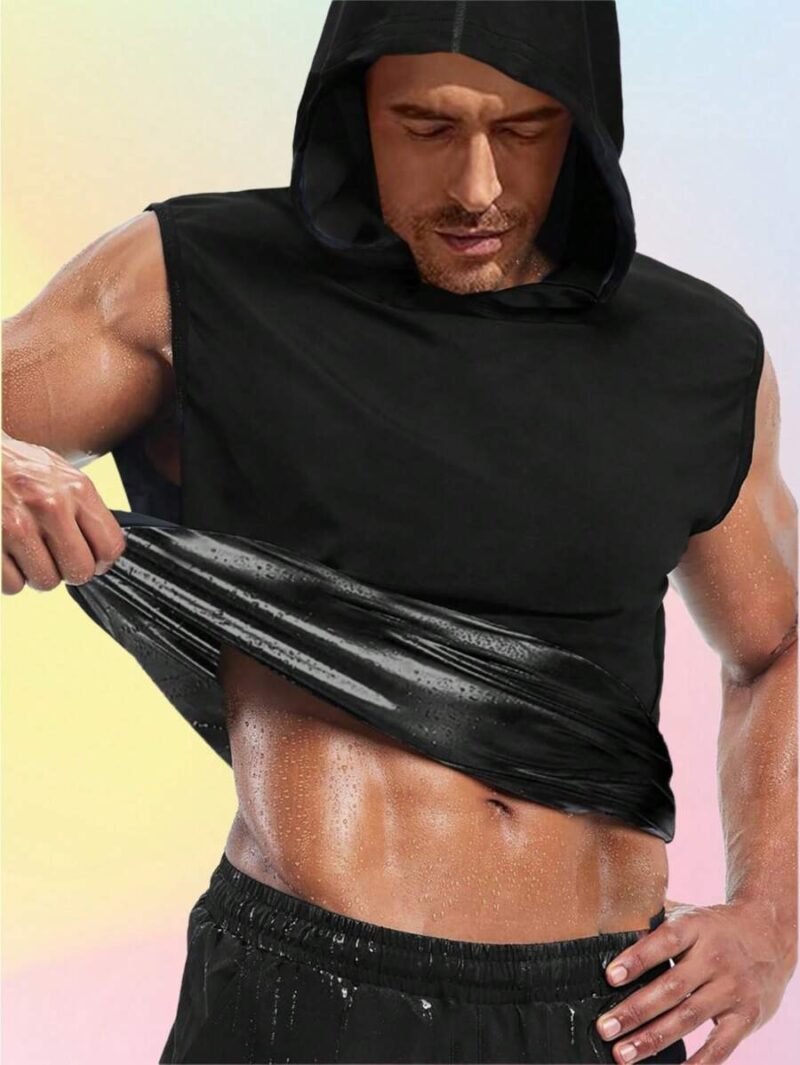 Hooded Sweatshirt Vest For Workout