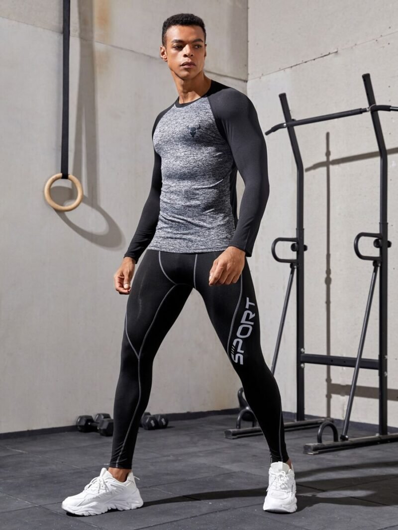 Reflective Stitching Sports Tights