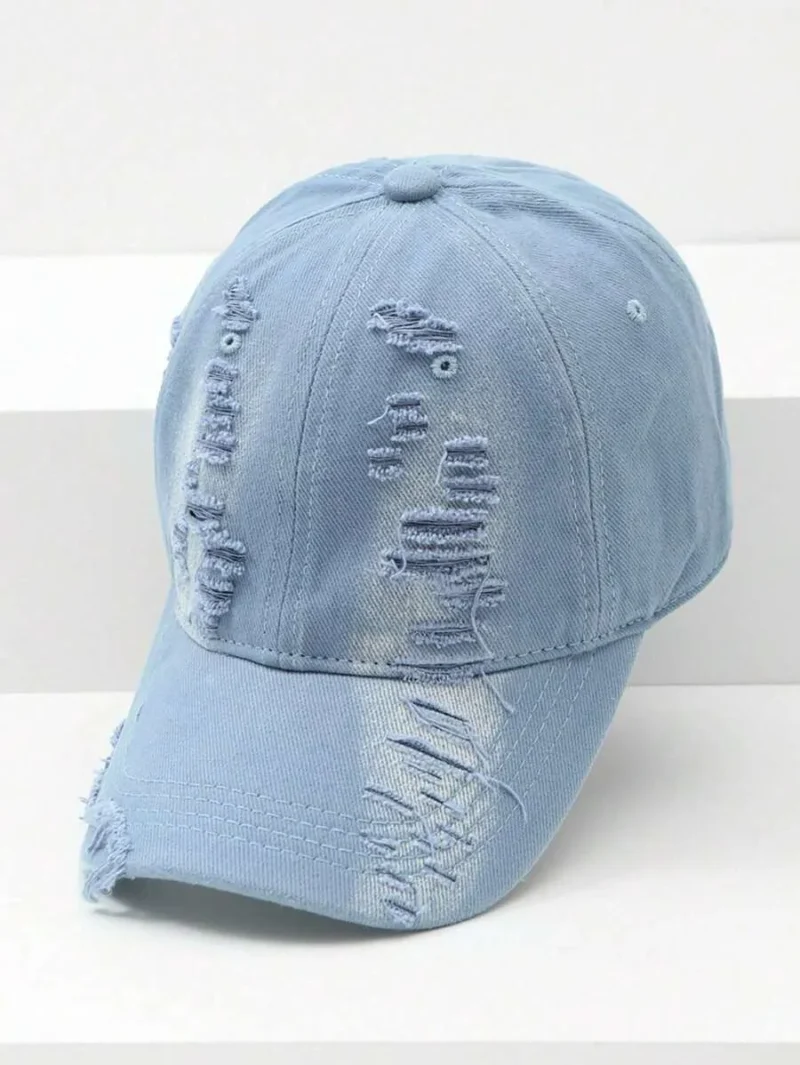 Frayed Edge Soft Crown Casual Cap