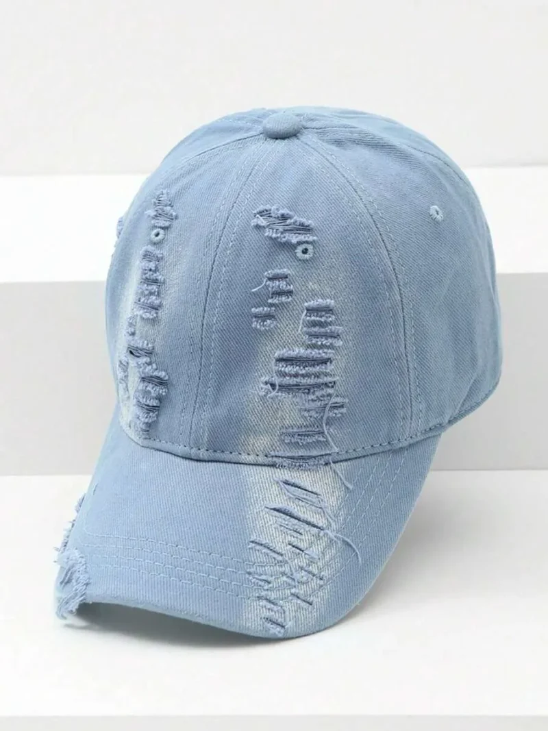 Frayed Edge Soft Crown Casual Cap