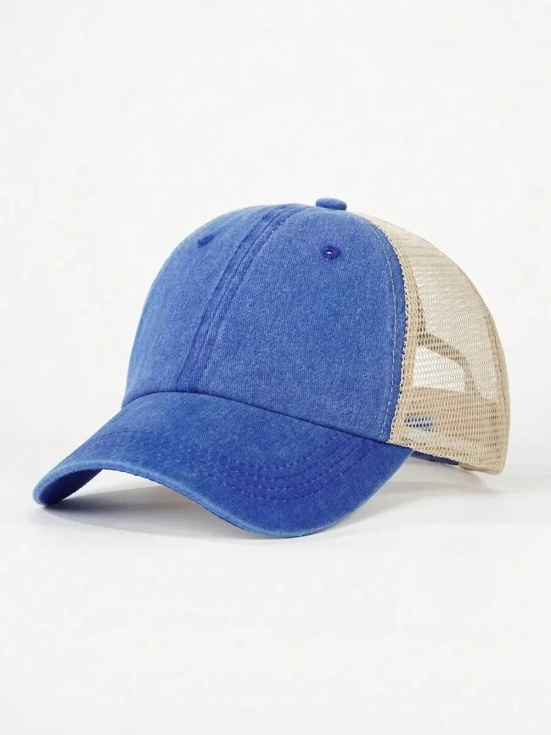 Solid Color Washed Anti UV Fashionable Versatile Sun Hat