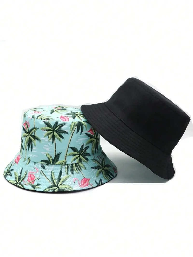 Double-Sided Bucket Hat With Tropical Rainforest