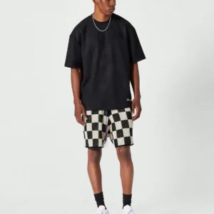 Drop Crotch Crochet Knit Short