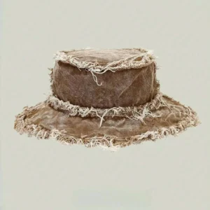 Men's Washed Solid Color Anti UV Fashionable Sun Hat