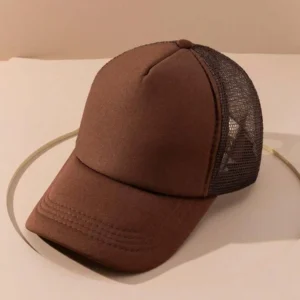 Solid Color Mesh Trucker Cap