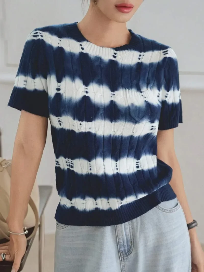 Crochet & Knit Pullover Sweater