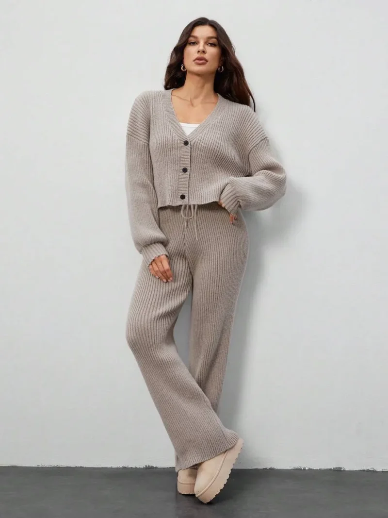 Women's Casual Solid Color Long Sleeves Knitwear