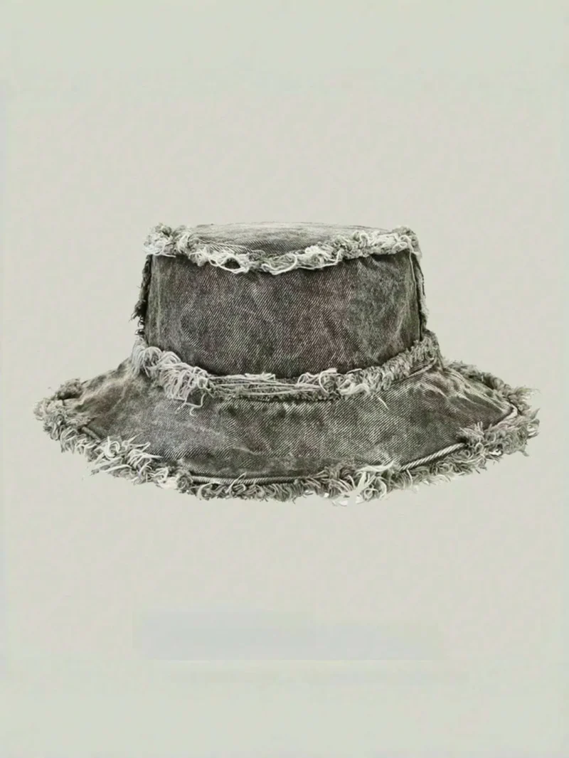 Men's Washed Solid Color Anti UV Fashionable Sun Hat