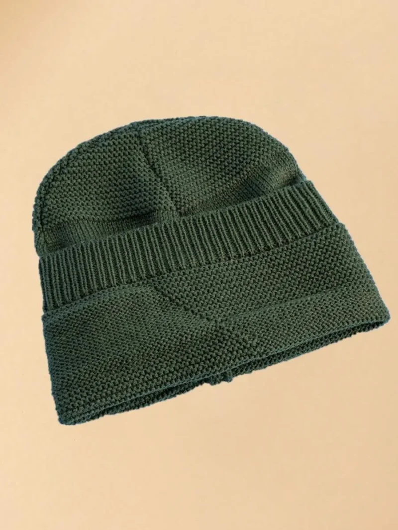 Men Solid Slouchy Beanie Casual