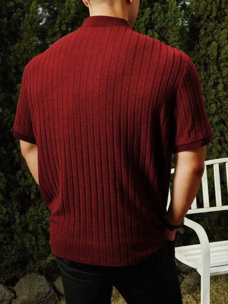Solid Color Casual Commuter Polo Shirt