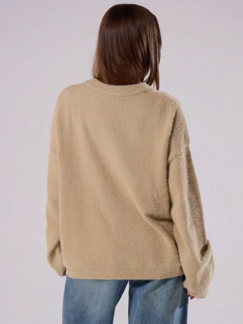 Mohair Oversized Crew Neck Jumper
