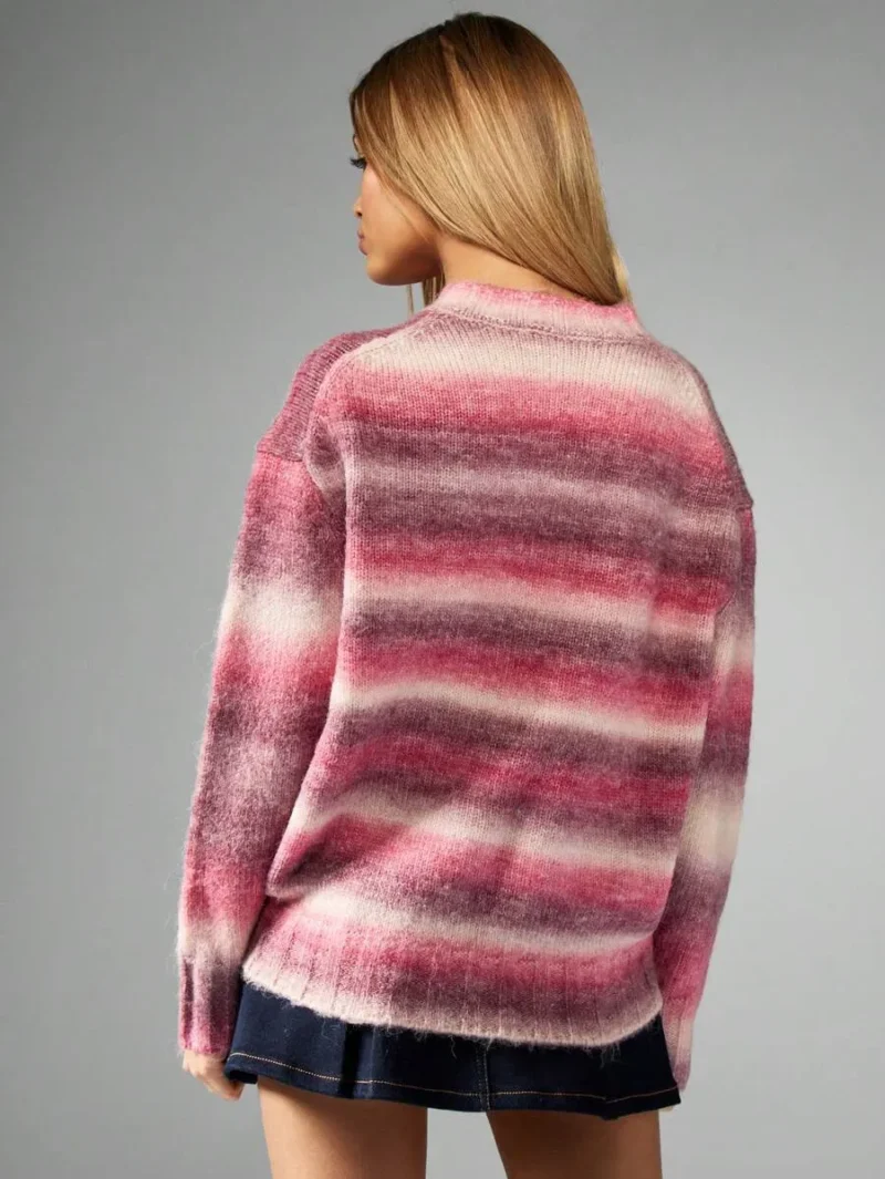 Oversized Stripe Knit Sweater