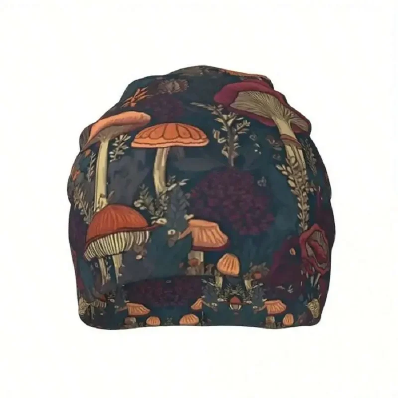Mushroom Pattern Beanie Hat Windproof Pullover Cap