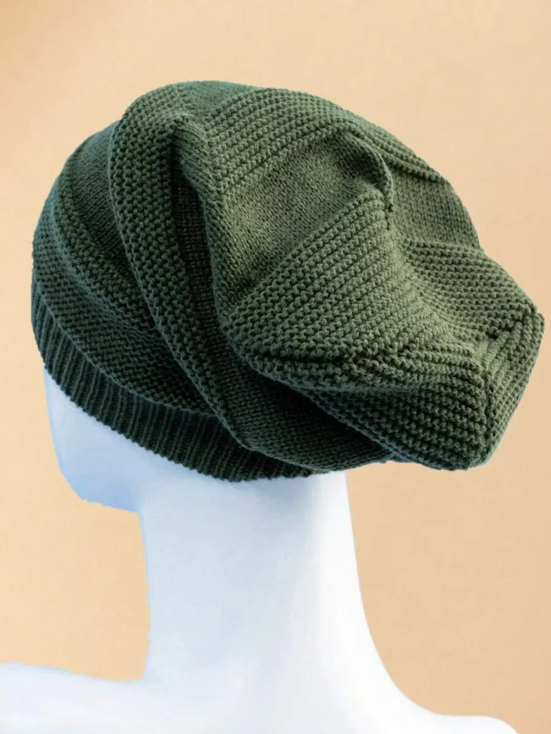 Men Solid Slouchy Beanie Casual