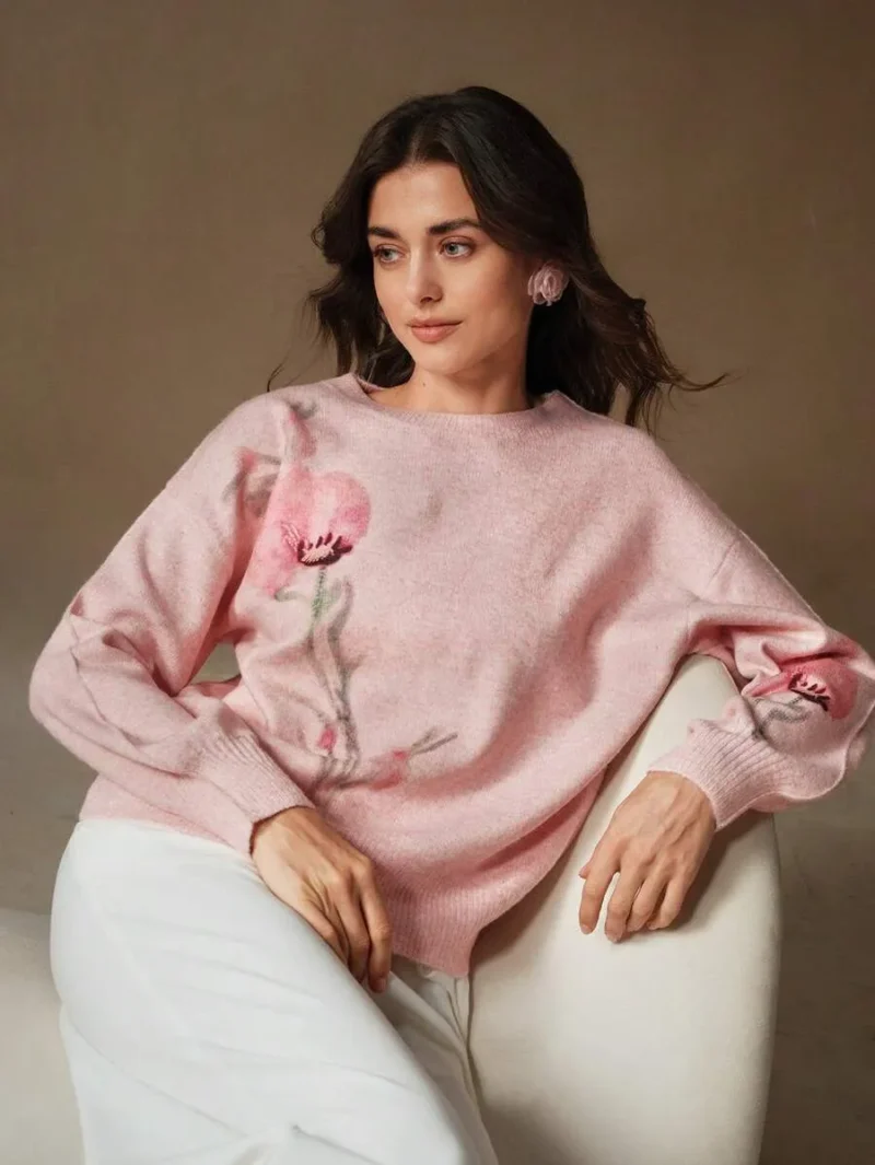 Women Loose Knit Sweater