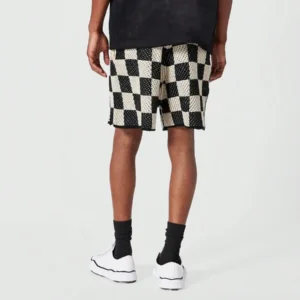 Drop Crotch Crochet Knit Short