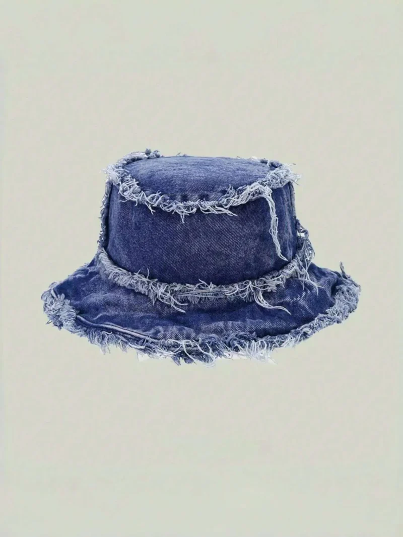 Men's Washed Solid Color Anti UV Fashionable Sun Hat