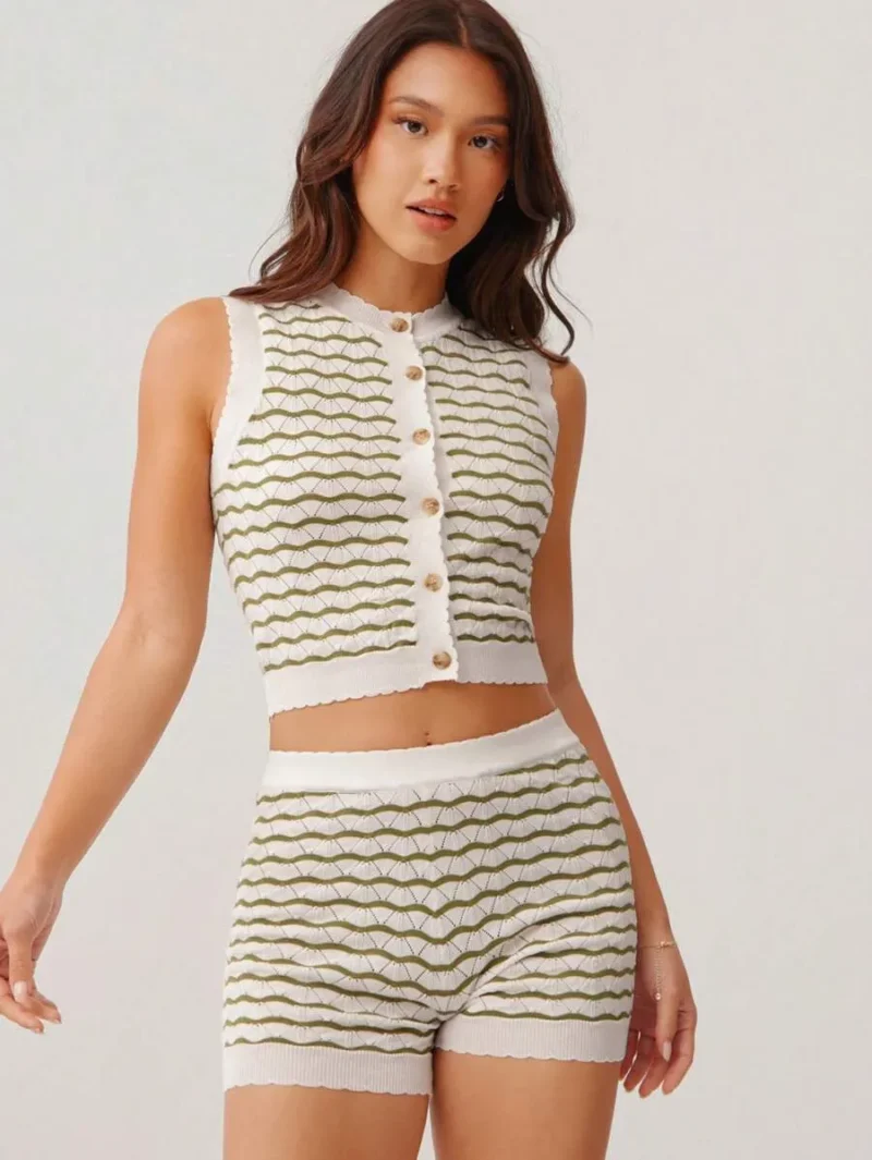 High Rise Elastic Waist Fitted Short Women