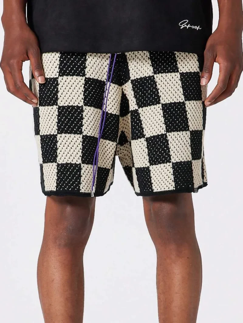 Drop Crotch Crochet Knit Short