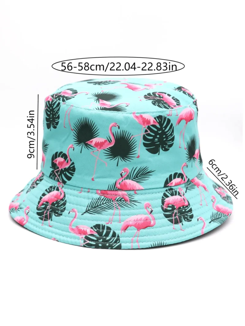 Double-Sided Bucket Hat With Tropical Rainforest