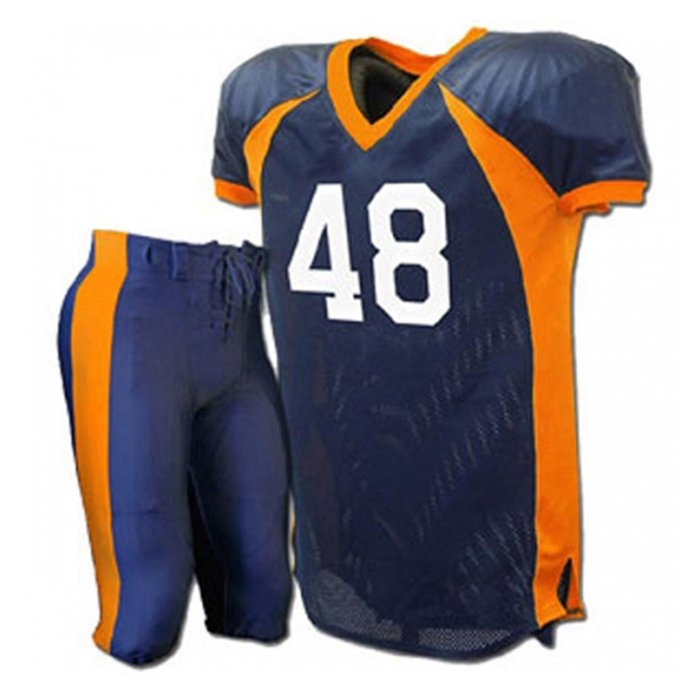 Blue and Orange AFL Uniform