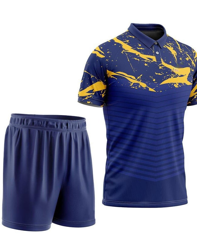 Blue and Yellow Badminton Uniform