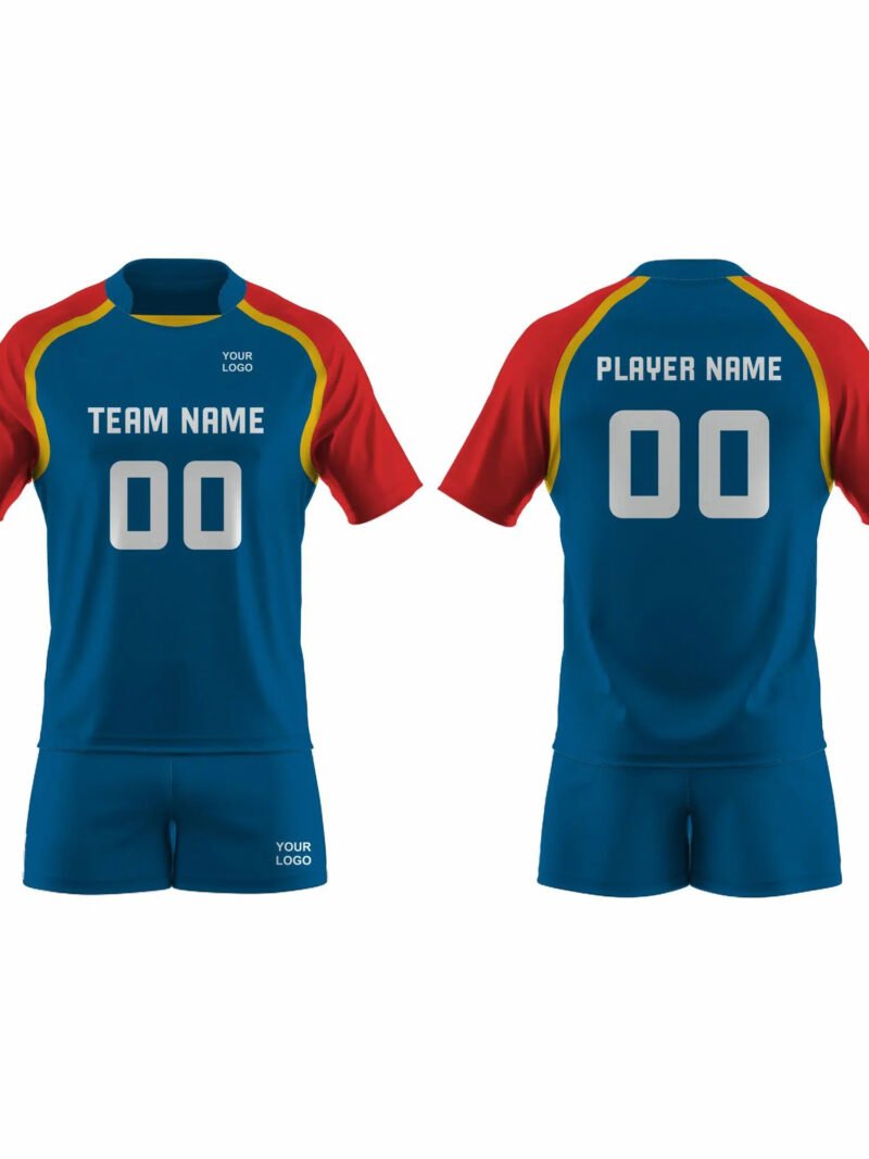 Blye and Red Volleyball Uniform