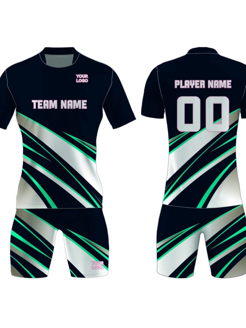 Dark Blue and White Tennis Uniform