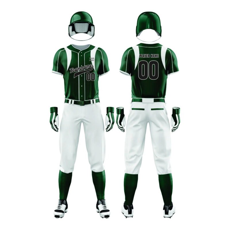Green Softball Uniform