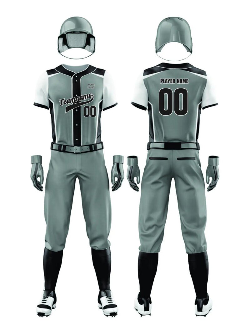 Greyish Blue Softball Uniform