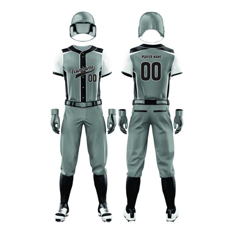 Greyish Blue Softball Uniform