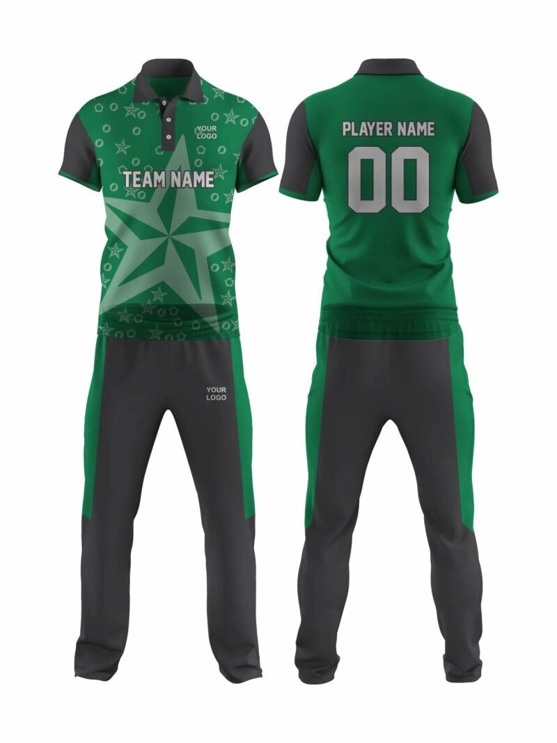 Ocean Green Cricket Uniform
