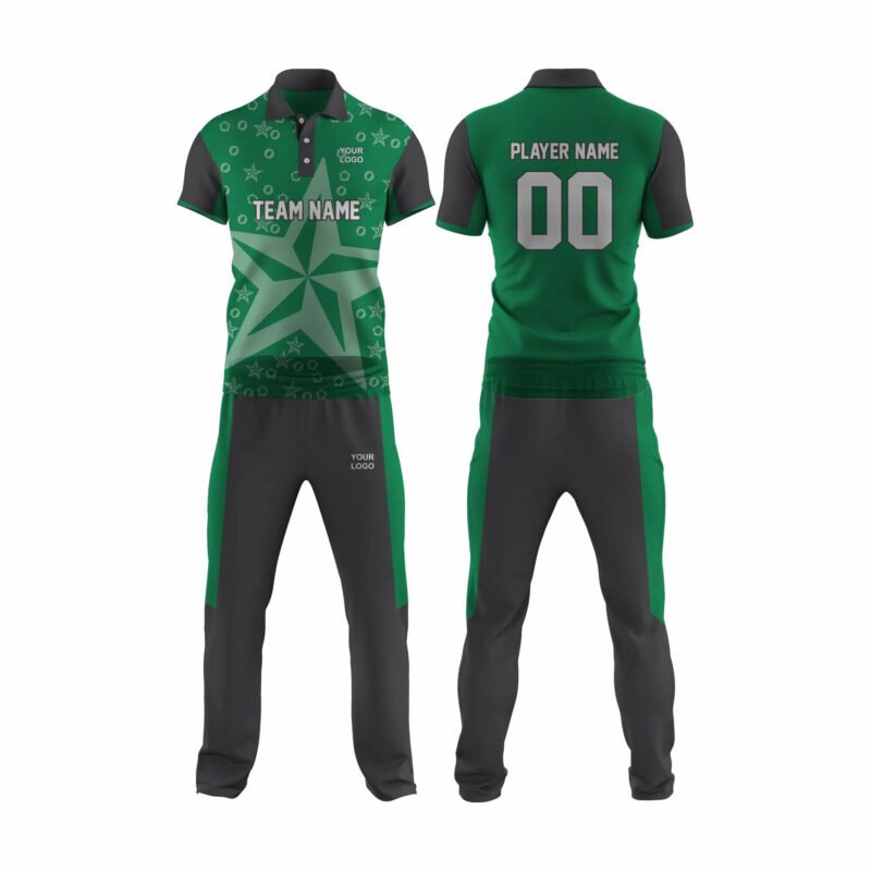 Ocean Green Cricket Uniform