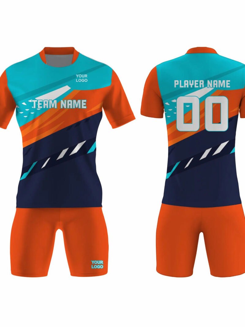 Orange and Blue Tennis Uniform