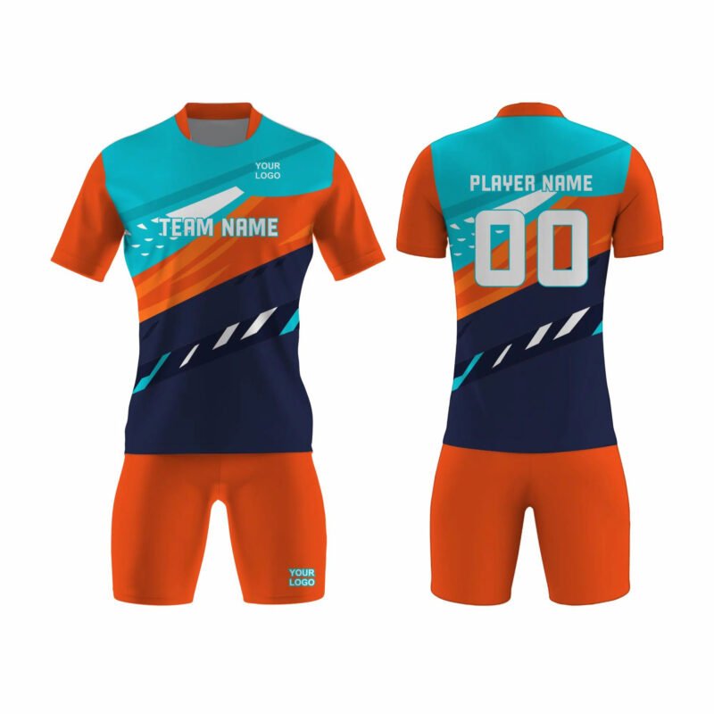 Orange and Blue Tennis Uniform