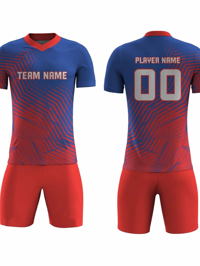 Red and Blue Badminton Uniform