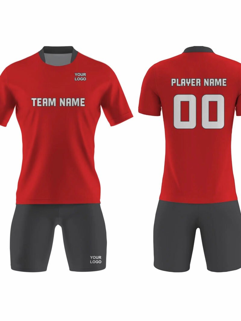Red and Grey Tennis Uniform