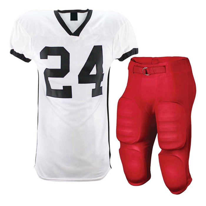 Red and White AFL Uniform
