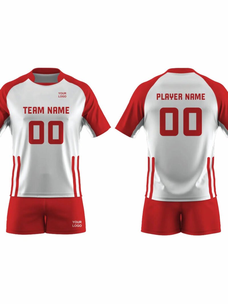 Red and White Volleyball Uniform