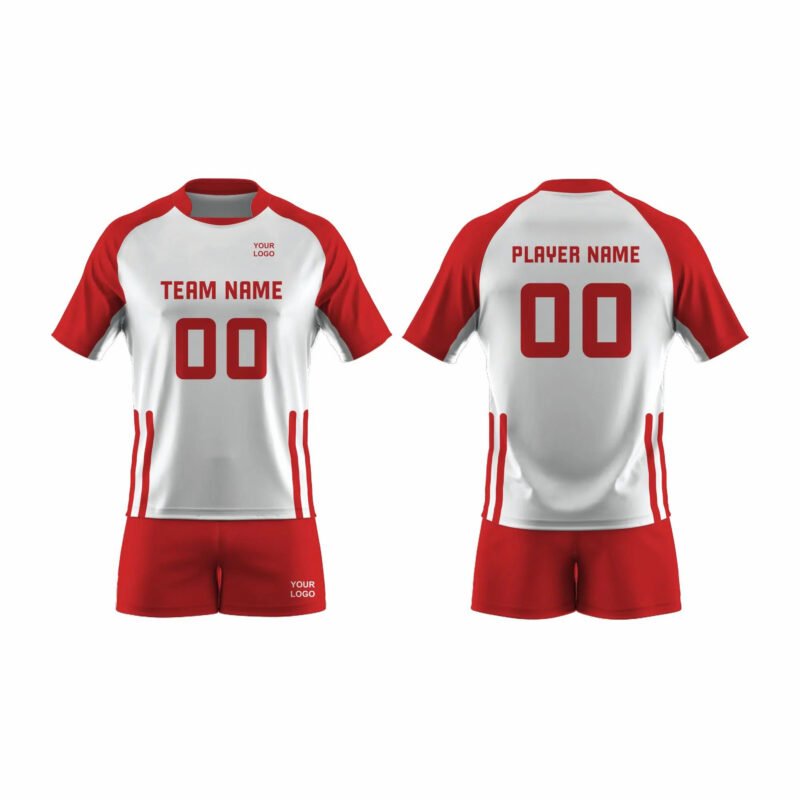 Red and White Volleyball Uniform