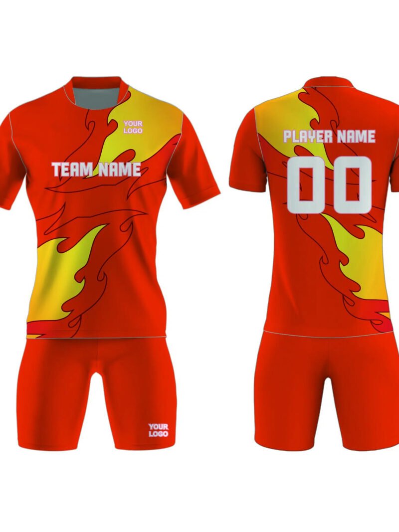 Red and Yellow Tennis Uniform