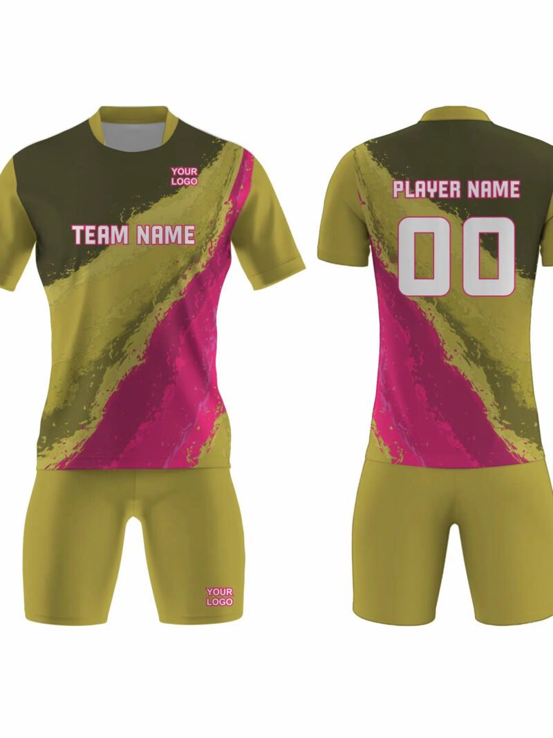 Tan and Pink Tennis Uniform