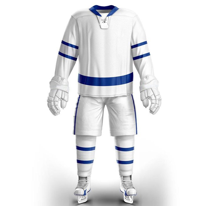 White Ice Hockey Uniform