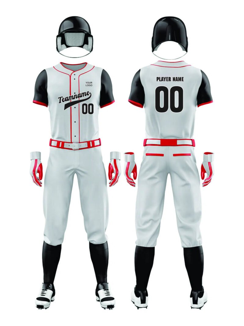 White Softball Uniform