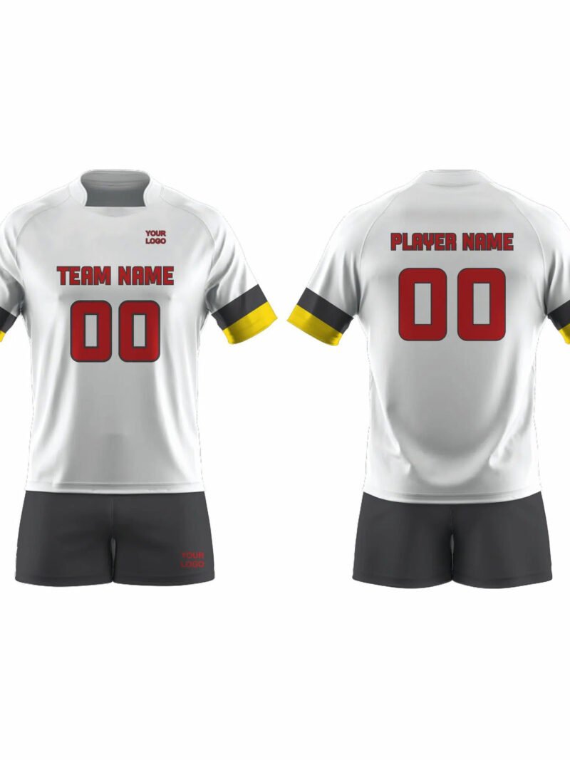 White and Grey Volleyball Uniform