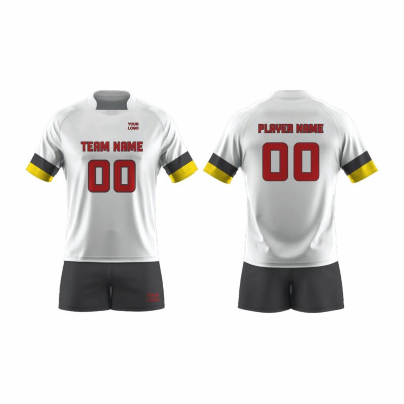 White and Grey Volleyball Uniform