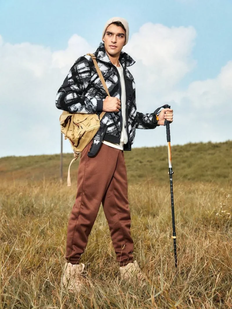All over Printed Sherpa Jacket