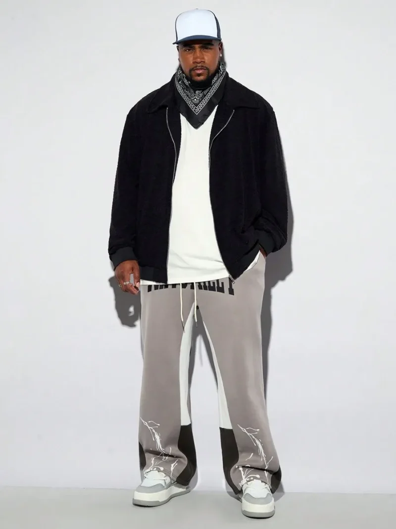 Loose Fit Fuzzy Jacket Lightweight Jacket